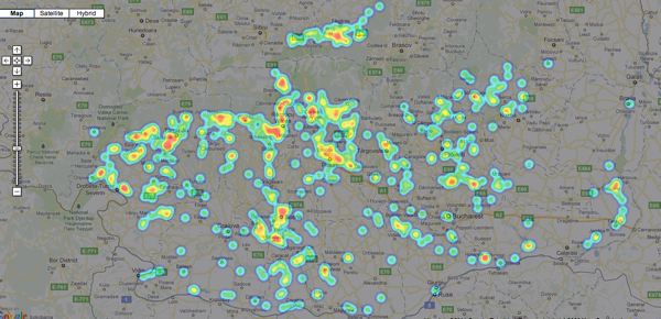 Heatmap sate medievale